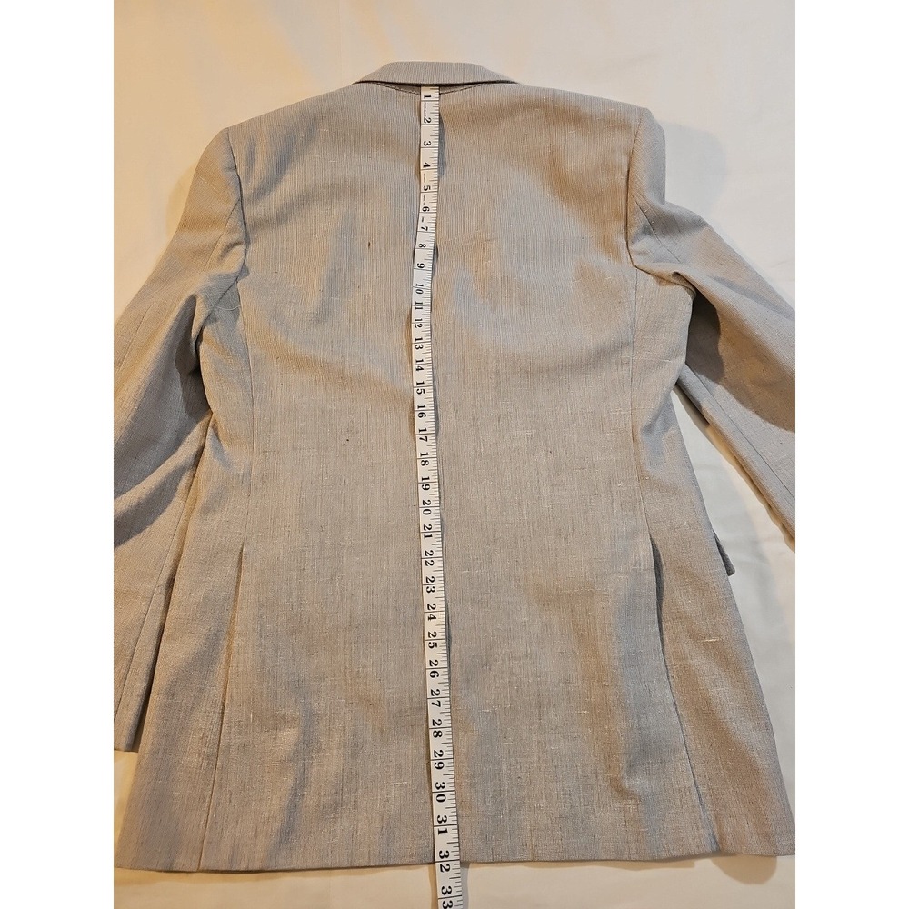 Vintage Elder-Beerman David George Suit Jacket & Vest Light Gray 40 L - Picture 8 of 12